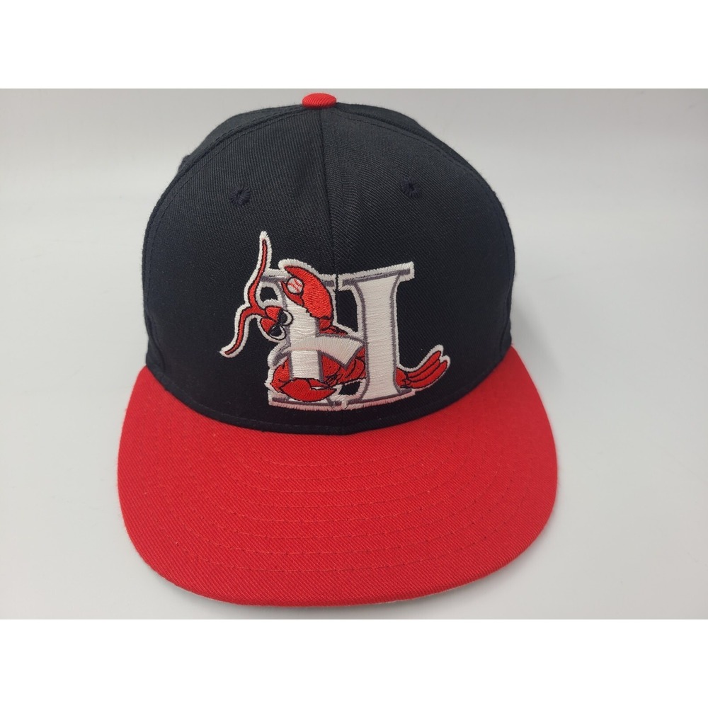 Vintage Hickory Crawdads Pro Line‎ Fitted 7 Hat Cap Chicago White Sox MiLB Black